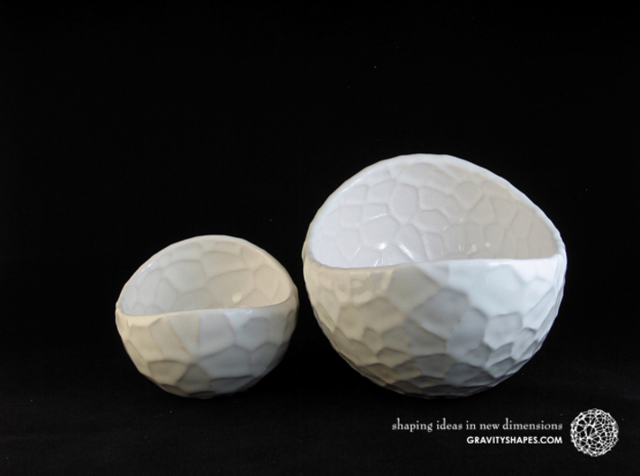 Design porcelain plant pot #4 (size XL) 3d printed Porcelain plant pots #12 small round and #4 XL (Gloss White)