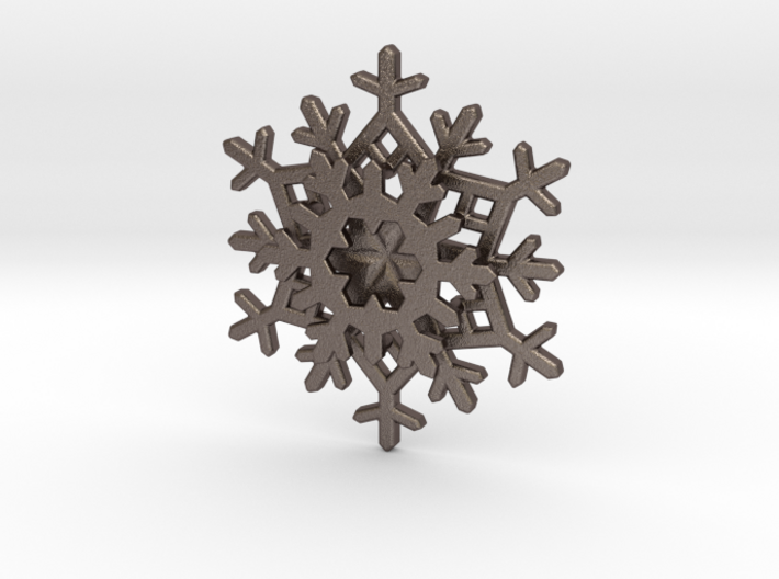 Layered Snowflake Pendant 3d printed