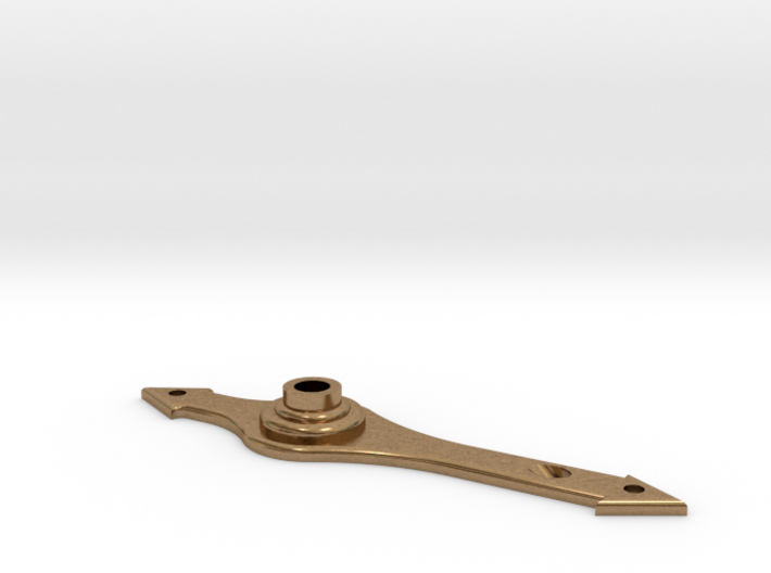 Tudor Torch Backplate 3d printed Raw Brass