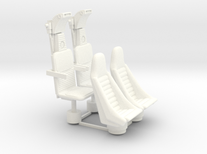 YT1300 5 FOOTER COCKPIT SEATS PLASTIC 3d printed