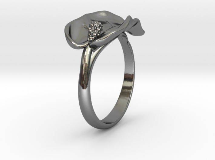 Lily ring 3d printed