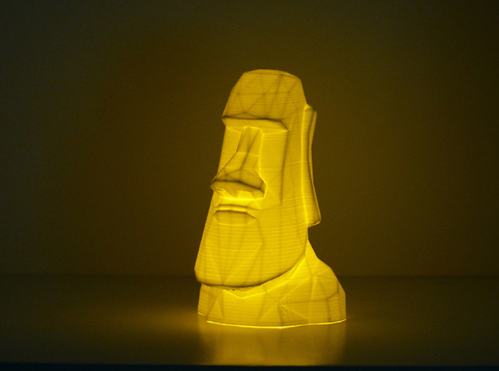 Moai LED Tea Light Holder 3d printed 