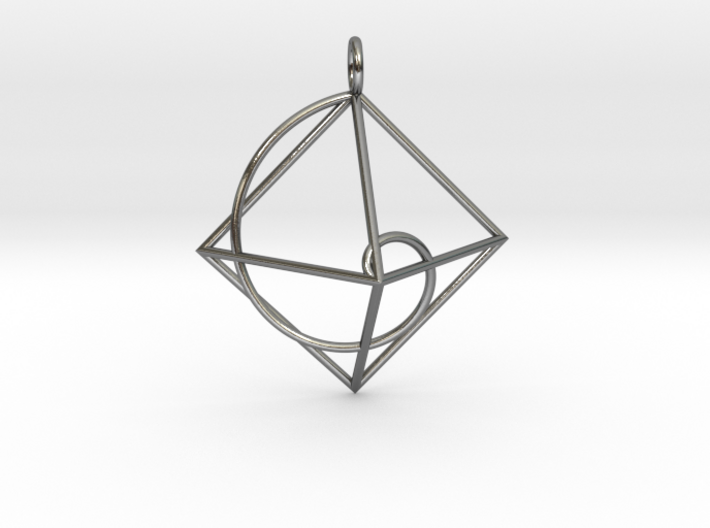 Pendants The Golden Ratio of Cheops Pyramid 3d printed