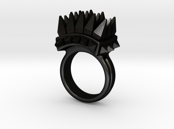 Ferocious Spiked Band (Size 6) 3d printed