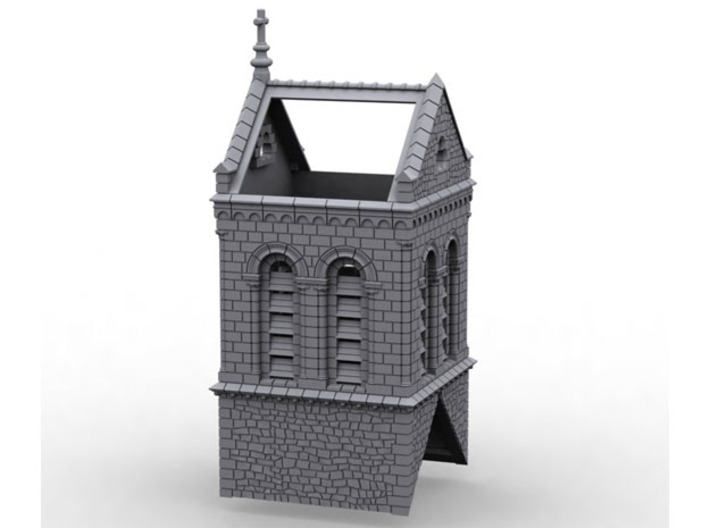 HORelM0111 - Gothic modular church 3d printed 