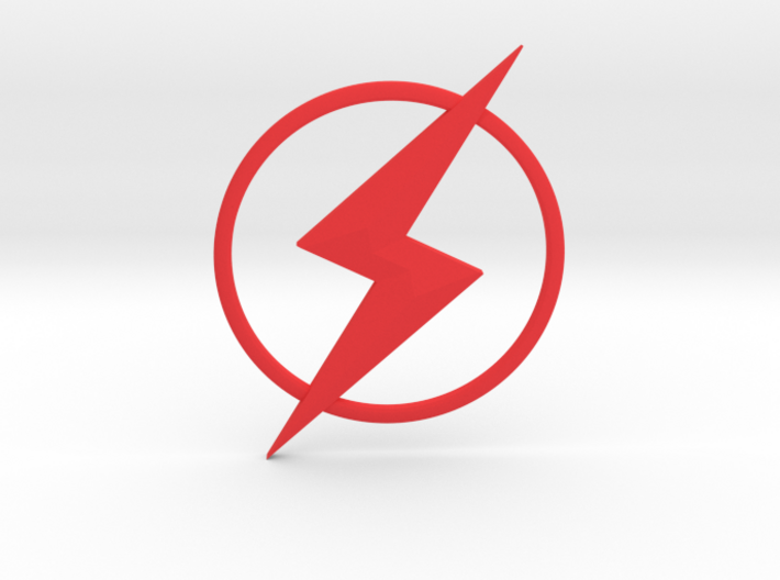 Kid Flash Emblem 3d printed