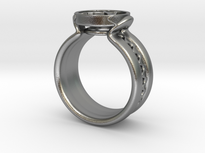 Fireman Ring (Female) 3d printed 