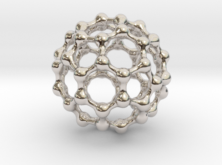 Buckyball C60 Pendant 3d printed