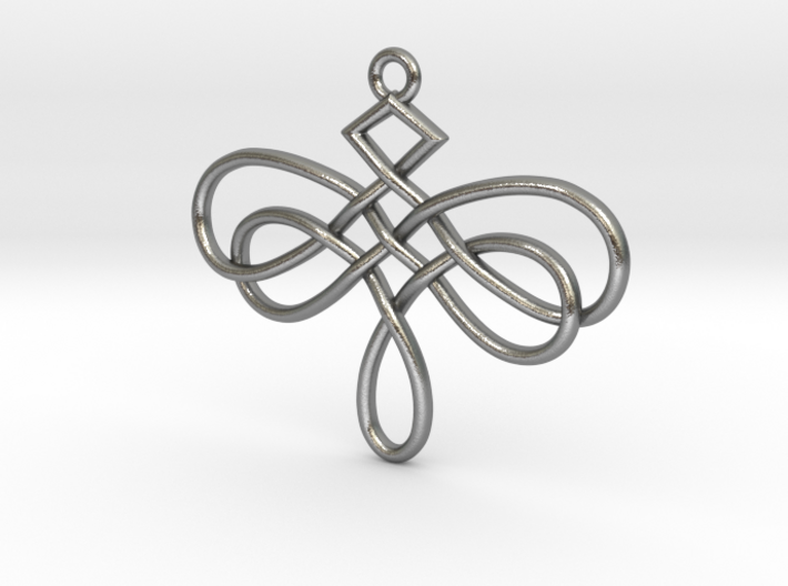Dragonfly Celtic Knot Pendant 3d printed