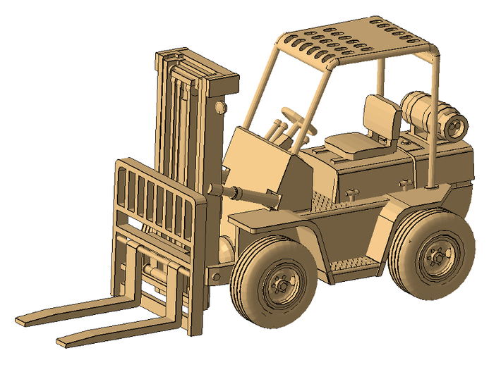 1/50th Hyster type Forklift 3d printed