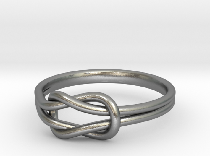 Square Knot Promise Ring 3d printed