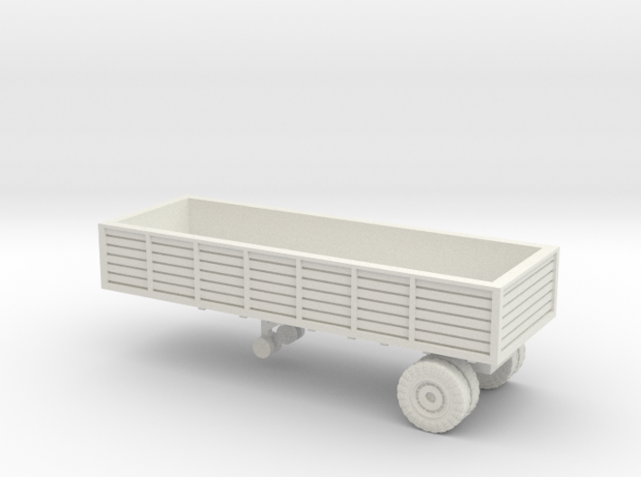 1/144 US trailer for Autocar tractor 3d printed 