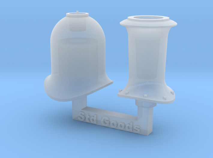 7mm NSWR Std Goods Funnel &amp; Steam Dome 3d printed