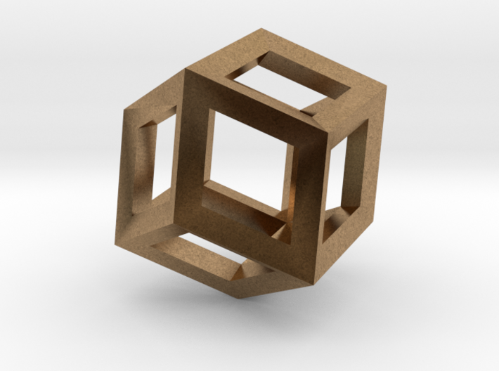 1.84cm-Rhombic Dodecahedron(Leonardo-style model) 3d printed