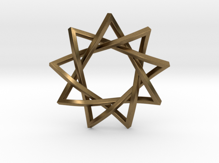 9 Pointed Penrose Star 1.2&quot; 3d printed