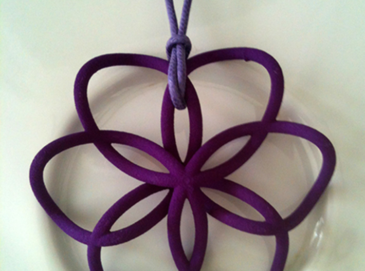 brochem 3d printed Violet Purple Strong Flexible Polished
