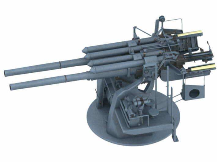 1/144 IJN 12.7 cm/40 (5") Type 89 Naval Gun 3d printed 