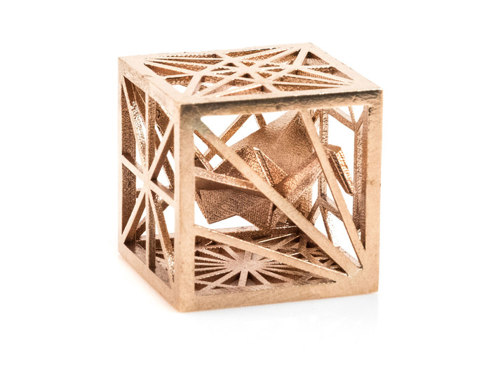 Origami Cubed Bases 3d printed