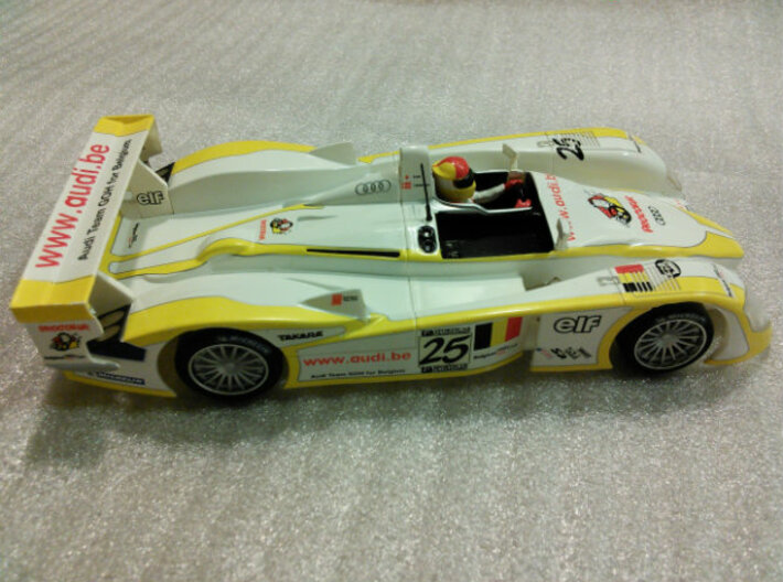 CK4 Chassis Kit for 1/32 Scale LMP MagRacing Car 3d printed MagRacer built with CK4 and SCX PRO body and parts.
