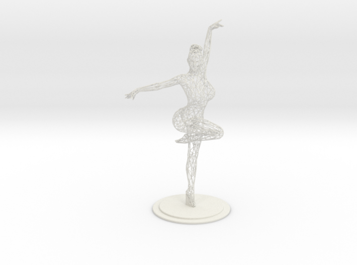 Wireframe Ballet Girl 30CM 3d printed 