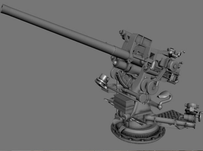 Best Details 1/32 USN 3 inch 50 cal. Deck Gun Kit 3d printed 