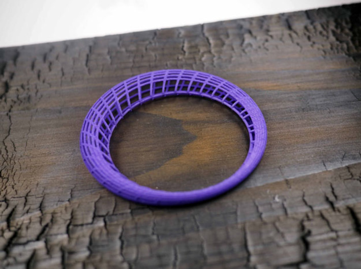 Elliptic mesh Bracelet 3d printed