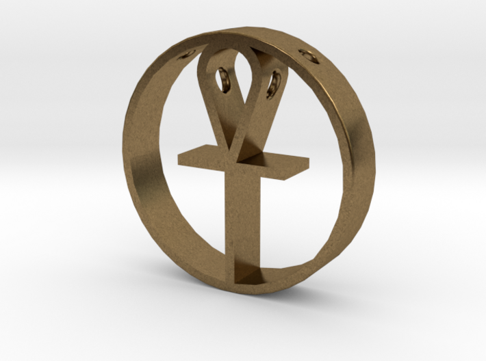 Egyptian cross pendant for men. 3d printed