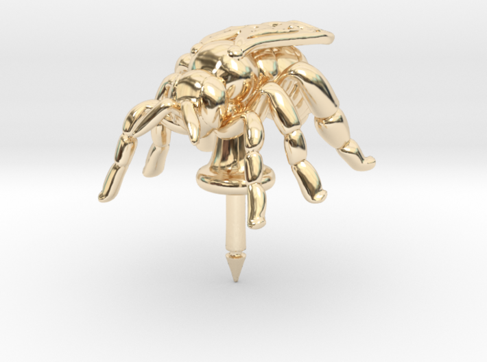 Honeybee Lapel Pin - Nature Jewelry 3d printed