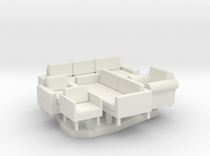 Furniture Group - HO 87:1 Scale 3d printed