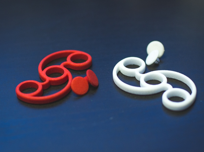 Micro Pocket Fidget Spinner - EDC for Fidgeters 3d printed Comes with caps!