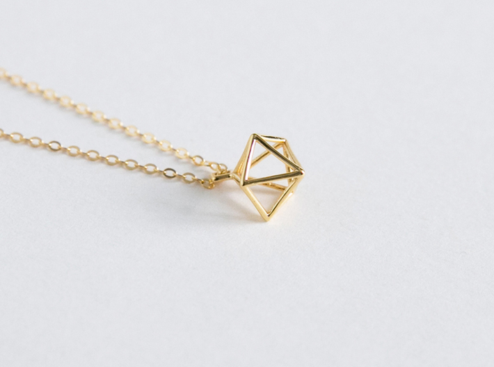 Geometric Necklace #S 3d printed 