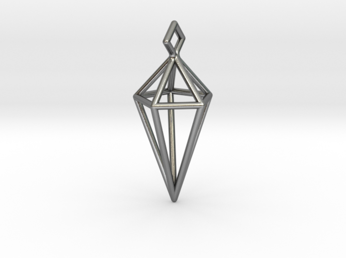Geometric Necklace #L 3d printed 