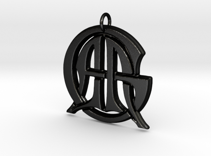 Monogram Initials AAG Cipher 3d printed