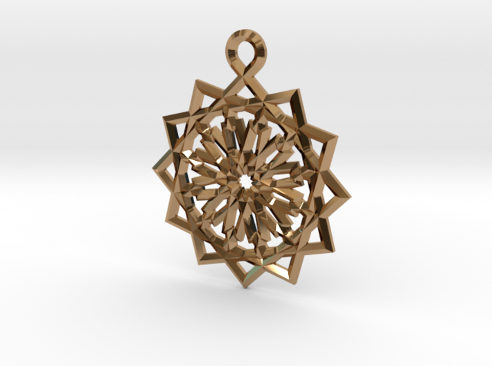 12 pointed star earring 3d printed
