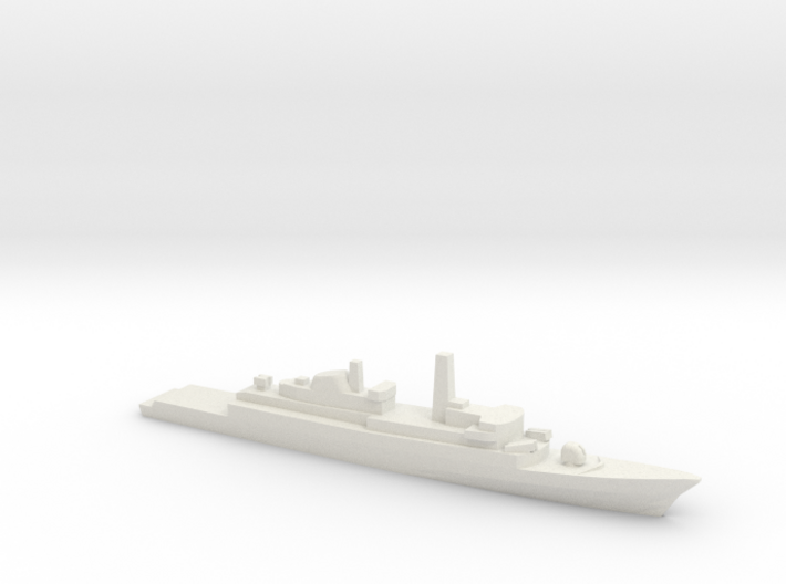 Type 21 frigate w/ Exocet AShM, 1/1800 3d printed