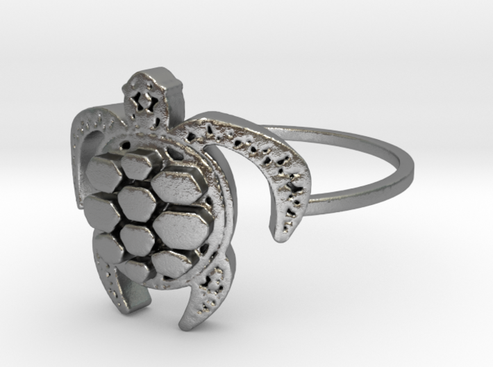Sea Turtle Ring 3d printed