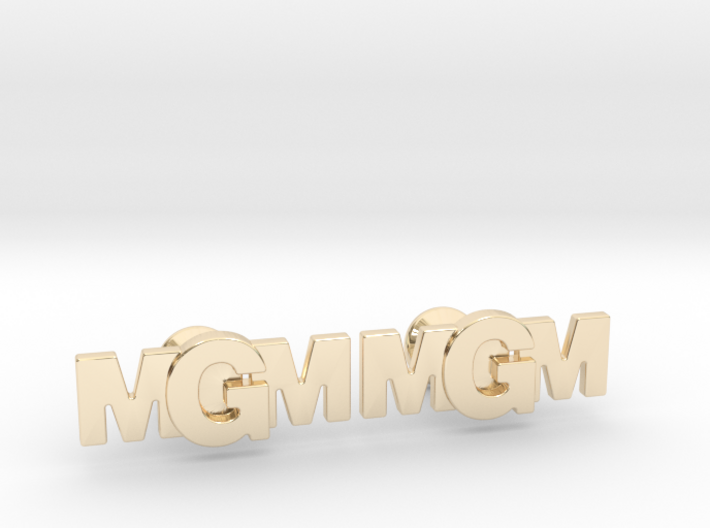 Monogram Cufflinks MMG 3d printed