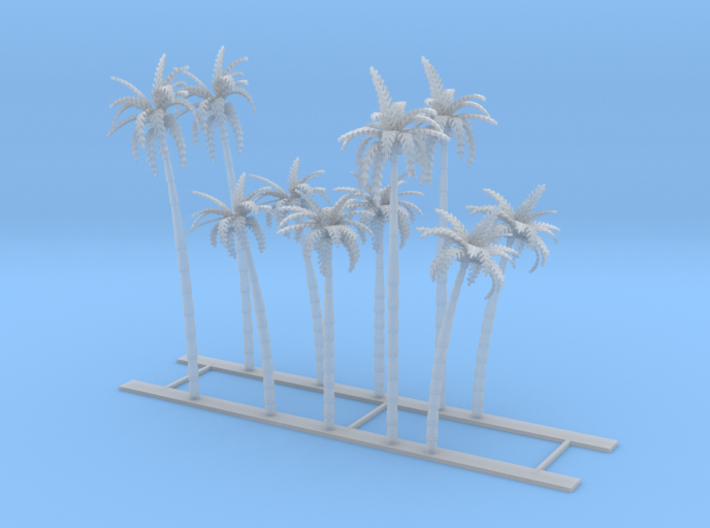 Palm Trees Z Scale 3d printed 10 Palm Trees Z scale
