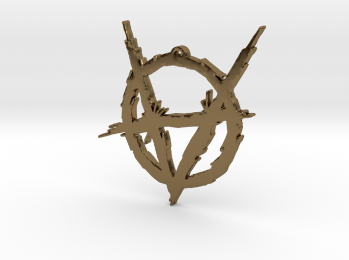 Brujah clan symbol pendant 3d printed