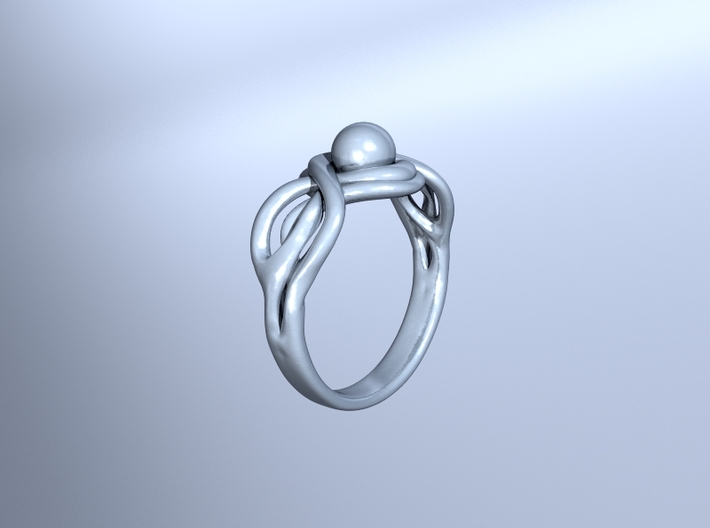 Curvy Ring 3d printed