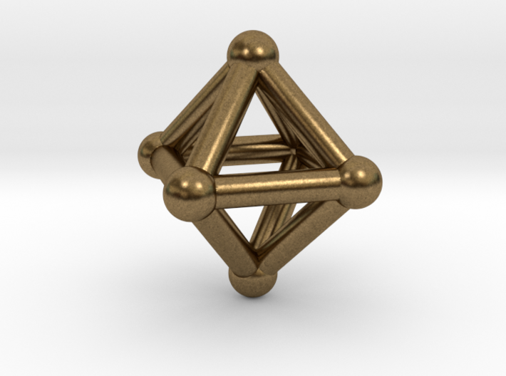 0596 Octahedron V&amp;E (a=10mm) #002 3d printed