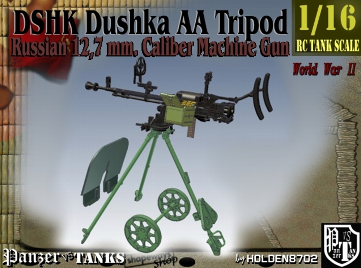 1-16 DSHK Dushka WWII AA Tripod 3d printed