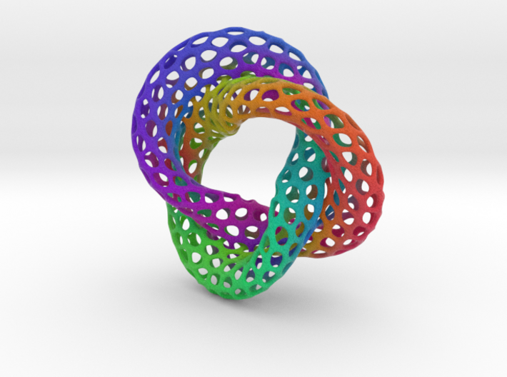The other Klein bottle (color 2, triple twist) 3d printed