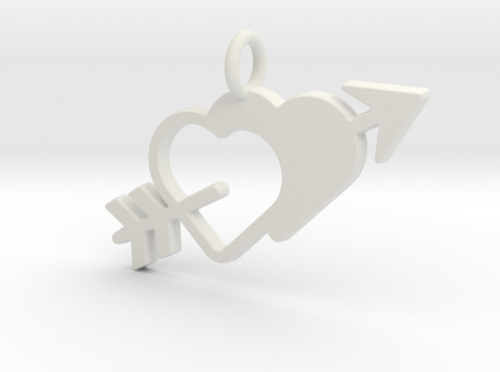 Love Arrow Pendant - Amour Collection 3d printed