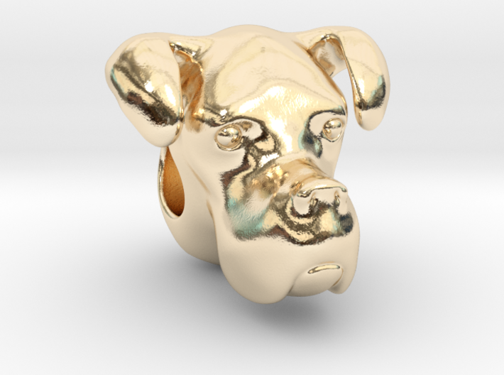 Boxer Dog Bracelet Charm 3d printed