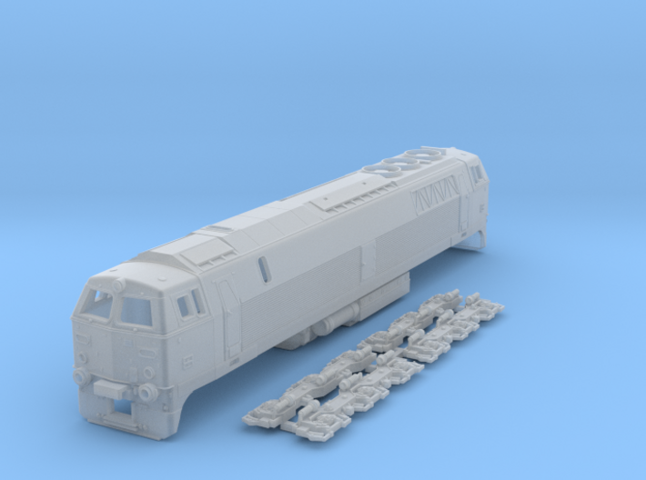 N Scale MZ III locomotive ex-DSB 3d printed