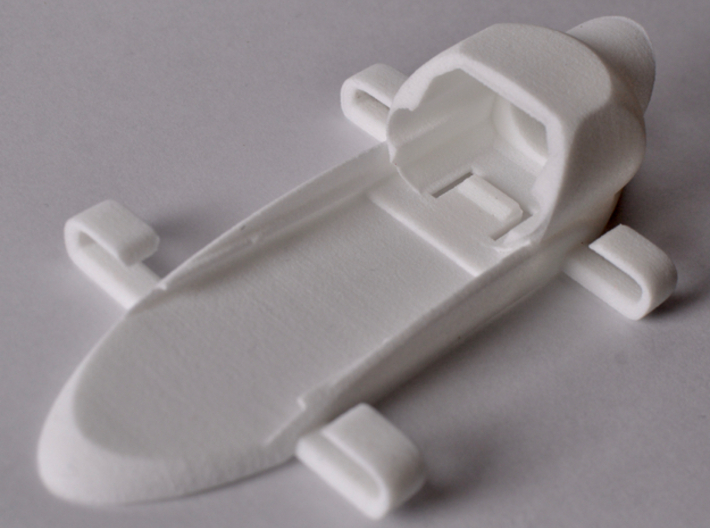 FPV Backpack for Fatshark Cased VTx and camera 3d printed 3D-Printed part in polished white strong and flexible.