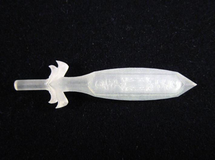 Fairy's Sword 3d printed Frosted Ultra Detail