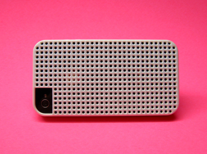 Somi for iPhone 4/4s, a case you can cross stitch  3d printed Back view