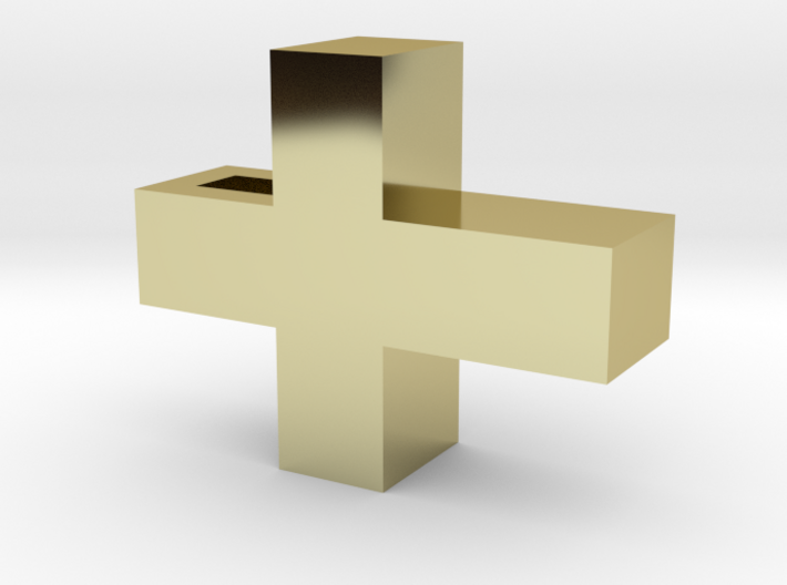 Small Simple Cross Pendant 3d printed 